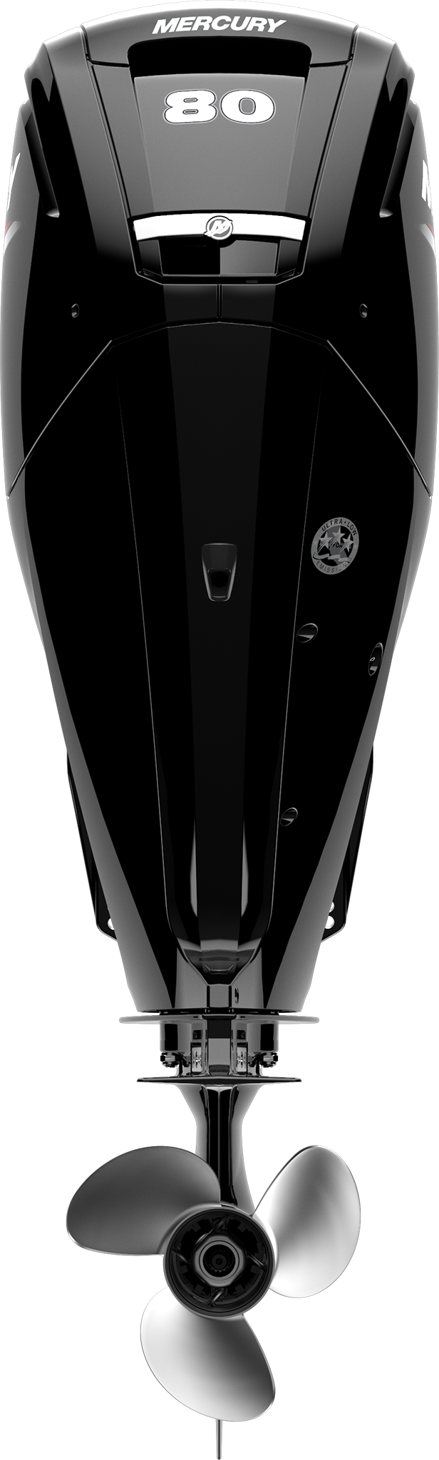 80hp_4S_Rear Mercury™ 4-stroke 85 horsepower outboard engine, portable outboard engines for sale, new Mercury™ outboard engines, Beck's outboard inc, repower dealership, sales and service